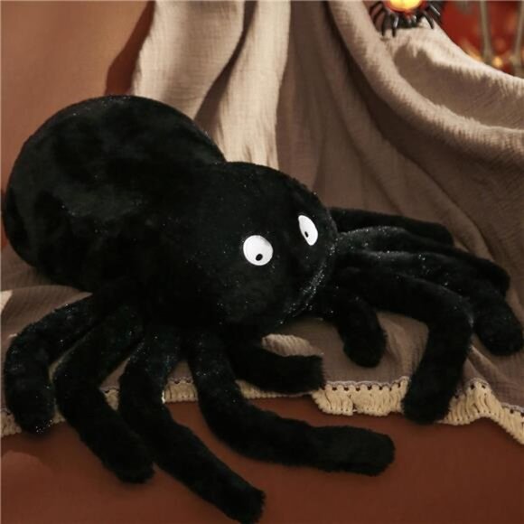 BRAND NEW Cute Spider Shaped Throw Pillow 16x22 in - Picture 1 of 6